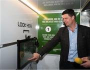 13 February 2020; Former Republic of Ireland international and current FAI Interim Deputy Chief Executive Niall Quinn during the National Football Exhibition Launch at the County Museum in Dundalk, Co Louth. The Football Association of Ireland, Dublin City Council and The Department of Transport, Tourism and Sport have joined forces to create a National Football Exhibition as part of the build up to Ireland’s Aviva Stadium playing host to four matches in the UEFA EURO 2020 Championships in June. The Exhibition is a celebration of Irish football and 60 Years of the European Championships. The Exhibition will be running in the County Museum, Dundalk, Co. Louth from February 14th – 29th. Photo by Stephen McCarthy/Sportsfile