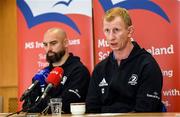 14 February 2020; Head coach Leo Cullen during a Leinster Rugby press conference at the MS Ireland Care Centre in Dublin. Photo by Ramsey Cardy/Sportsfile