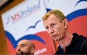 14 February 2020; Head coach Leo Cullen during a Leinster Rugby press conference at the MS Ireland Care Centre in Dublin. Photo by Ramsey Cardy/Sportsfile