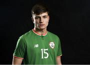 14 February 2018; Cian Kelly during a Republic of Ireland U17's Portrait Session at the Connaught Hotel in Galway. Photo by Seb Daly/Sportsfile