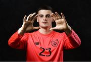 14 February 2018; Jimmy Corcoran during a Republic of Ireland U17's Portrait Session at the Connaught Hotel in Galway. Photo by Seb Daly/Sportsfile