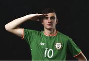 14 February 2018; Troy Parrott during a Republic of Ireland U17's Portrait Session at the Connaught Hotel in Galway. Photo by Seb Daly/Sportsfile