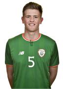 14 February 2018; Nathan Collins during a Republic of Ireland U17's Portrait Session at the Connaught Hotel in Galway. Photo by Seb Daly/Sportsfile