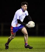 12 February 2020; Ben Finnegan of Mary Immaculate College Limerick during the Trench Cup Final match between Mary Immaculate College Limerick and CIT at Dublin City University Sportsgrounds in Glasnevin, Dublin. Photo by Piaras Ó Mídheach/Sportsfile