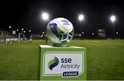 14 February 2020; A general view of the match ball before the SSE Airtricity League Premier Division match between Finn Harps and Sligo Rovers at Finn Park in Ballybofey, Donegal. Photo by Oliver McVeigh/Sportsfile