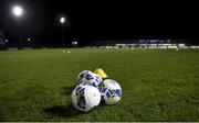 14 February 2020; A general view of match balls before the SSE Airtricity League Premier Division match between Finn Harps and Sligo Rovers at Finn Park in Ballybofey, Donegal. Photo by Oliver McVeigh/Sportsfile