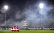 14 February 2020; St Patrick's Athletic players huddle ahead of the SSE Airtricity League Premier Division match between St Patrick's Athletic and Waterford United at Richmond Park in Dublin. Photo by Sam Barnes/Sportsfile
