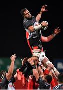 14 February 2020; Ruaan Lerm of Isuzu Southern Kings wins a lineout from Billy Holland of Munster during the Guinness PRO14 Round 11 match between Munster and Isuzu Southern Kings at Irish Independent Park in Cork. Photo by Brendan Moran/Sportsfile
