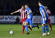 14 February 2020; Sam Todd of Finn Harps in action against Garry Buckley of Sligo Rovers during the SSE Airtricity League Premier Division match between Finn Harps and Sligo Rovers at Finn Park in Ballybofey, Donegal. Photo by Oliver McVeigh/Sportsfile