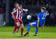 14 February 2020; Ronan Murray of Sligo Rovers in action against Sam Todd of Finn Harps during the SSE Airtricity League Premier Division match between Finn Harps and Sligo Rovers at Finn Park in Ballybofey, Donegal. Photo by Oliver McVeigh/Sportsfile