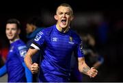 14 February 2020; Michael O’Connor of Waterford United celebrates following the SSE Airtricity League Premier Division match between St Patrick's Athletic and Waterford at Richmond Park in Dublin. Photo by Sam Barnes/Sportsfile