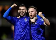 14 February 2020; Winning goal scorer Kevin O’Connor of Waterford United, right, celebrates with Robert McCourt following the SSE Airtricity League Premier Division match between St Patrick's Athletic and Waterford at Richmond Park in Dublin. Photo by Sam Barnes/Sportsfile