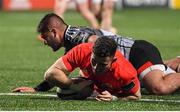 14 February 2020; Shane Daly of Munster scores his side's tenth try during the Guinness PRO14 Round 11 match between Munster and Isuzu Southern Kings at Irish Independent Park in Cork. Photo by Brendan Moran/Sportsfile