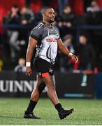 14 February 2020; Lusanda Badiyana of Isuzu Southern Kings leaves the pitch after being shown a yellow card during the Guinness PRO14 Round 11 match between Munster and Isuzu Southern Kings at Irish Independent Park in Cork. Photo by Brendan Moran/Sportsfile