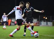 14 February 2020; Will Patching of Dundalk and Stephen Mallon of Derry City during the SSE Airtricity League Premier Division match between Dundalk and Derry City at Oriel Park in Dundalk, Louth. Photo by Ben McShane/Sportsfile