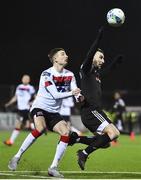 14 February 2020; Daniel Kelly of Dundalk and Jamie McDonagh of Derry City during the SSE Airtricity League Premier Division match between Dundalk and Derry City at Oriel Park in Dundalk, Louth. Photo by Ben McShane/Sportsfile