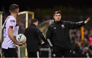 14 February 2020; Derry City manager Declan Devine during the SSE Airtricity League Premier Division match between Dundalk and Derry City at Oriel Park in Dundalk, Louth. Photo by Stephen McCarthy/Sportsfile