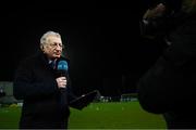 14 February 2020; RTÉ's Tony O'Donoghue during the SSE Airtricity League Premier Division match between Dundalk and Derry City at Oriel Park in Dundalk, Louth. Photo by Stephen McCarthy/Sportsfile