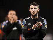 14 February 2020; Jamie McDonagh of Derry City following the SSE Airtricity League Premier Division match between Dundalk and Derry City at Oriel Park in Dundalk, Louth. Photo by Stephen McCarthy/Sportsfile