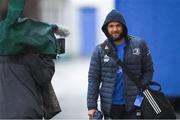 15 February 2020; Jamison Gibson-Park of Leinster arrives ahead of the Guinness PRO14 Round 11 match between Leinster and Toyota Cheetahs at the RDS Arena in Dublin. Photo by Ramsey Cardy/Sportsfile