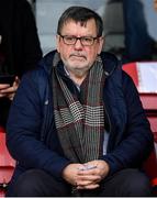 15 February 2020; Former FAI President Donal Conway in attendance ahead of the SSE Airtricity League Premier Division match between Bohemians and Shamrock Rovers at Dalymount Park in Dublin. Photo by Stephen McCarthy/Sportsfile