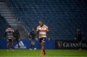 15 February 2020; A dejected Rhyno Smith of Toyota Cheetahs following the Guinness PRO14 Round 11 match between Leinster and Toyota Cheetahs at the RDS Arena in Dublin. Photo by Harry Murphy/Sportsfile