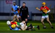 15 February 2020; Martin Kavanagh of Carlow and Daire Gray of Dublin tussle during the Allianz Hurling League Division 1 Group B Round 3 match between Carlow and Dublin at Netwatch Cullen Park in Carlow. Photo by David Fitzgerald/Sportsfile
