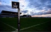 15 February 2020; A general view of touchline flag ahead of the Guinness PRO14 Round 11 match between Connacht and Cardiff Blues at the Sportsground in Galway. Photo by Sam Barnes/Sportsfile