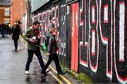 15 February 2020; Supporters arrive at Dalymount Park prior to the SSE Airtricity League Premier Division match between Bohemians and Shamrock Rovers at Dalymount Park in Dublin. Photo by Stephen McCarthy/Sportsfile