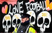 15 February 2020; A member of An Garda Síochána outside Dalymount Park prior to the SSE Airtricity League Premier Division match between Bohemians and Shamrock Rovers at Dalymount Park in Dublin. Photo by Stephen McCarthy/Sportsfile