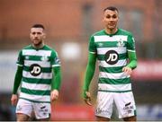15 February 2020; Graham Burke, right, and Jack Byrne of Shamrock Rovers during the SSE Airtricity League Premier Division match between Bohemians and Shamrock Rovers at Dalymount Park in Dublin. Photo by Stephen McCarthy/Sportsfile