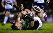 15 February 2020; Kieran Marmion of Connacht is tackled by James Ratti of Cardiff Blues during the Guinness PRO14 Round 11 match between Connacht and Cardiff Blues at the Sportsground in Galway. Photo by Eóin Noonan/Sportsfile