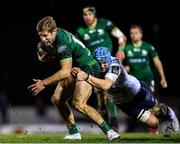 15 February 2020; Kyle Godwin of Connacht is tackled by Olly Robinson of Cardiff Blues during the Guinness PRO14 Round 11 match between Connacht and Cardiff Blues at the Sportsground in Galway. Photo by Eóin Noonan/Sportsfile