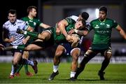 15 February 2020; Peter Robb of Connacht is tackled by Rey Lee-Lo of Cardiff Blues during the Guinness PRO14 Round 11 match between Connacht and Cardiff Blues at the Sportsground in Galway. Photo by Sam Barnes/Sportsfile