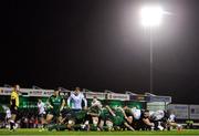 15 February 2020; Both side's contest a scrum during the Guinness PRO14 Round 11 match between Connacht and Cardiff Blues at the Sportsground in Galway. Photo by Eóin Noonan/Sportsfile