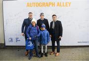 15 February 2020; Leinster players Conor O'Brien, Garry Ringrose and Hugh O'Sullivan in Autograph Alley at the Guinness PRO14 Round 11 match between Leinster and Toyota Cheetahs at the RDS Arena in Dublin. Photo by Ramsey Cardy/Sportsfile