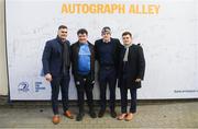 15 February 2020; Leinster players Conor O'Brien, Garry Ringrose and Hugh O'Sullivan in Autograph Alley at the Guinness PRO14 Round 11 match between Leinster and Toyota Cheetahs at the RDS Arena in Dublin. Photo by Ramsey Cardy/Sportsfile