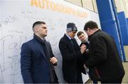 15 February 2020; Leinster players Conor O'Brien, Garry Ringrose and Hugh O'Sullivan in Autograph Alley at the Guinness PRO14 Round 11 match between Leinster and Toyota Cheetahs at the RDS Arena in Dublin. Photo by Ramsey Cardy/Sportsfile