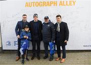 15 February 2020; Leinster players Conor O'Brien, Garry Ringrose and Hugh O'Sullivan in Autograph Alley at the Guinness PRO14 Round 11 match between Leinster and Toyota Cheetahs at the RDS Arena in Dublin. Photo by Ramsey Cardy/Sportsfile