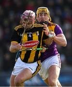 16 February 2020; Ciaran Wallace of Kilkenny is tackled by Damien Reck of Wexford during the Allianz Hurling League Division 1 Group B Round 3 match between Wexford and Kilkenny at Chadwicks Wexford Park in Wexford. Photo by Ray McManus/Sportsfile