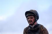 16 February 2020; Barry Browne after riding Will You Win in the Get Your 2020 Navan Membership Maiden Hurdle at Navan Racecourse in Navan, Meath. Photo by Harry Murphy/Sportsfile