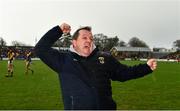 16 February 2020; Wexford manager Davy Fitzgerald celebrates at the final whistle of the Allianz Hurling League Division 1 Group B Round 3 match between Wexford and Kilkenny at Chadwicks Wexford Park in Wexford. Photo by Ray McManus/Sportsfile