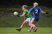 16 February 2020; Fiona Doherty of Mayo in action against Megan Dunford of Waterford during the Lidl Ladies National Football League Division 1 Round 3 match between Mayo and Waterford at Swinford Amenity Park in Swinford, Mayo. Photo by Sam Barnes/Sportsfile