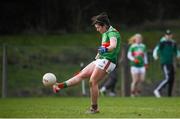 16 February 2020; Rachel Kearns of Mayo kicks a free during the Lidl Ladies National Football League Division 1 Round 3 match between Mayo and Waterford at Swinford Amenity Park in Swinford, Mayo. Photo by Sam Barnes/Sportsfile