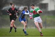 16 February 2020; Roisin Durkin of Mayo in action against Aileen Wall of Waterford during the Lidl Ladies National Football League Division 1 Round 3 match between Mayo and Waterford at Swinford Amenity Park in Swinford, Mayo. Photo by Sam Barnes/Sportsfile