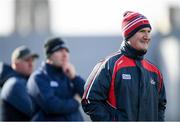 16 February 2020; Cork manager Kieran Kingston with selectors Ger Cunningham, left, and Diarmuid O'Sullivan during the Allianz Hurling League Division 1 Group A Round 3 match between Westmeath and Cork at TEG Cusack Park in Mullingar, Westmeath. Photo by Ramsey Cardy/Sportsfile