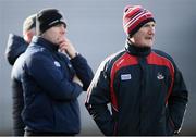 16 February 2020; Cork manager Kieran Kingston with selector Diarmuid O'Sullivan during the Allianz Hurling League Division 1 Group A Round 3 match between Westmeath and Cork at TEG Cusack Park in Mullingar, Westmeath. Photo by Ramsey Cardy/Sportsfile