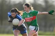 16 February 2020; Fiona Doherty of Mayo in action against Liz Devine of Waterford during the Lidl Ladies National Football League Division 1 Round 3 match between Mayo and Waterford at Swinford Amenity Park in Swinford, Mayo. Photo by Sam Barnes/Sportsfile