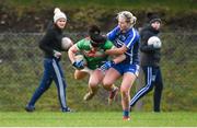 16 February 2020; Rachel Kearns of Mayo in action against Megan Dunford of Waterford during the Lidl Ladies National Football League Division 1 Round 3 match between Mayo and Waterford at Swinford Amenity Park in Swinford, Mayo. Photo by Sam Barnes/Sportsfile