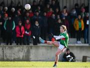 16 February 2020; Natasha Gaughan of Mayo kicks a free during the Lidl Ladies National Football League Division 1 Round 3 match between Mayo and Waterford at Swinford Amenity Park in Swinford, Mayo. Photo by Sam Barnes/Sportsfile
